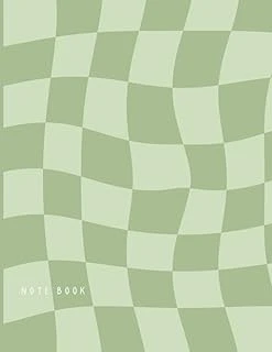 Independently Published Checkered Notebook: Aesthetic, Checkerboard Pattern, Blank Lined Paperback Notebook Journal, Sage Green Aesthetic, Checkered Notebook ürün görseli 1