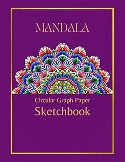Mandala - Circular Graph Paper Sketchbook.: Mandala Sketchbook. Circular Graph Paper Notebook, Grid Paper, Mandala Drawing Template Sketchbook. ürün görseli 1