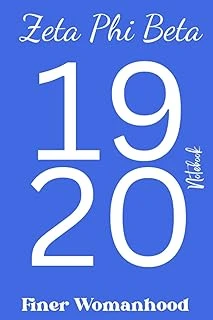Zeta Phi Beta Notebook. Zeta Phi Beta Sorority Gifts. Size 6X9 In Inches. 100 College Ruled Pages. Colors Of White And Blue.: Zeta Phi Beta ... Great Sorority Grab Bag Item/Party Favor. ürün görseli 1
