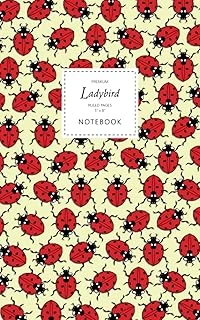 Ladybird Notebook - Ruled Pages - 5X8 - Premium: (Yellow Edition) Fun Notebook 96 Ruled/Lined Pages (5X8 Inches / 12.7X20.3Cm / Junior Legal Pad / Nearly A5) ürün görseli 1