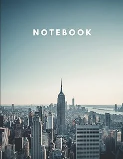 Independently Published Notebook: New York Cityscape Notebook | College Ruled All Purpose Journal | Workbook For Kids Teens Girls Women Students And Teachers For Elementary ... | 8.5" X 11" Large Siz ürün görseli 1
