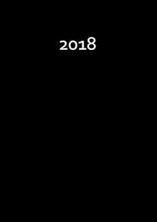 My Big Fat Calendar 2018 - Black (Great Britain): 1 Day Per Din A4 Page, Lined ürün görseli 1