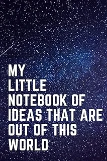 My Little Notebook Of Ideas That Are Out Of This World: Primary Composition Notebook: Boys, Outer Space, Idea Journal, 6 X 9 Inches, 120 Pages ürün görseli 1