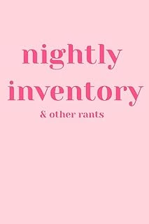 Nightly Inventory & Other Rants: Nightly Inventory Sobriety Journal ürün görseli 1