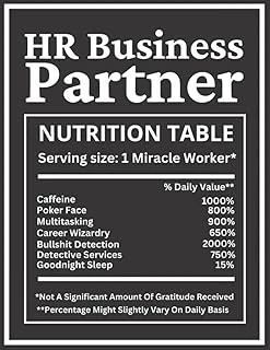 Independently Published Hr Business Partner: Funny Hr Notebook For Human Resorurces Professionals. Advanced Hr Humor (Hr Gifts For Coworkers) ürün görseli 1