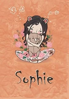 Sophie: Taccuino A5 | Nome Personalizzato Sophie | Regalo Di Compleanno Per Moglie Mamma Sorella Figlia | Ragazza Carina Con Orsacchiotto | 120 Pagine ... Formato A5 (14.8 X 21 Cm) (Italian Edition) ürün görseli 1