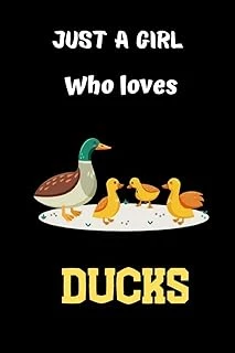 Just A Girl Who Loves Ducks: Beautiful Duck Notebook For Duck Lovers / Great Gift For People Who Love Animals / Ideal For Writing Ideas / Duck Book / ... Lined Notebook) (100 Pages) (6 X 9 Inches) ürün görseli 1