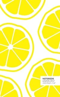 Notebook Lemon Zest: Fun Notebook 96 Ruled/Lined Pages (5X8 Inches / 12.7X20.3Cm / Junior Legal Pad / Nearly A5) ürün görseli 1