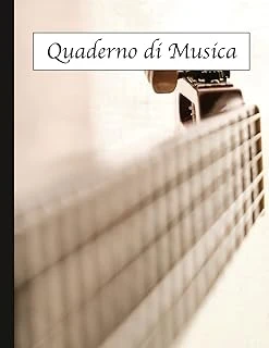 Quaderno Di Musica: Pentagrammi Per Chitarra Con Tab 6 Corde -120 Pagine Formato Grande (Italian Edition) ürün görseli 1