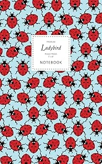 Ladybird Notebook - Ruled Pages - 5X8 - Premium: (Sky Edition) Fun Notebook 96 Ruled/Lined Pages (5X8 Inches / 12.7X20.3Cm / Junior Legal Pad / Nearly A5) ürün görseli 1