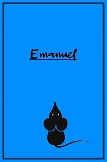 Independently Published Emanuel: Blaues Notizbuch Mit Mäusemotiv | A5 | Kariert | 120 Seiten | Softcover (German Edition) ürün görseli 1