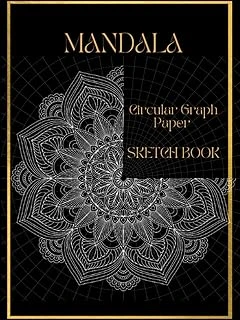 Mandala Sketchbook: Circular Graph Paper Notebook, Grid Paper, Mandala Drawing Template Sketchbook Hardcover. ürün görseli 1