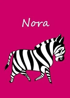 Malbuch / Notizbuch / Tagebuch - Nora: Din A4 - Blanko - Zebra ürün görseli 1