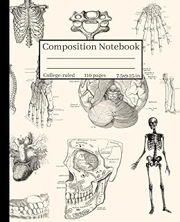 Independently Published Composition Notebook College-Ruled : Human Anatomy And Physiology Illustration: For Back To School, College, Medical Students, Nurses, Researchers Or Work ürün görseli 1