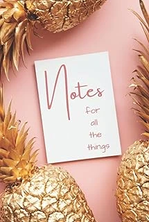 Notes For All The Things: Elegant Gold Pineapple Journal ürün görseli 1