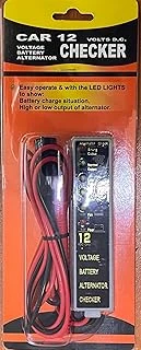 Powmar 12V Araç Akü Alternatör Test Cihazı, Led Göstergeli Voltaj Aleti, Batarya Şarj Durumu Ölçer ürün görseli 1