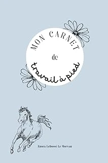 Carnet De Travail À Pied: Carnet De Suivi De Travail À Pied, Cheval Poney Âne, Équitation, Cavalier ürün görseli 1