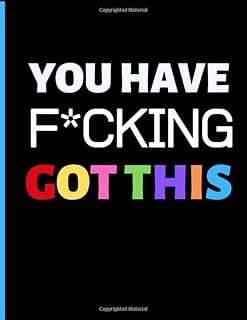 You Got This Journal: Funny Positive Mindset - Sarcastic Positivity Notebook For Entrepreneurs, Students, Visionaries And Creative People - 8.5" X 11" 120 Page Motivational Notepad With Lined Pages. ürün görseli 1