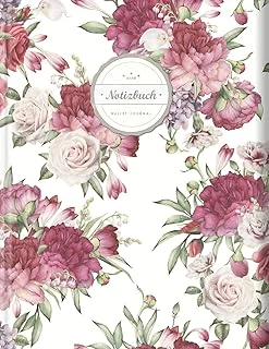 Bullet Journal (©Star, A4, 156 Seiten, Softcover) || Mit Register || Xxl Punktraster Notizbuch, Tagebuch, Gepunktete Seiten, Dot Grid Notebook, „Bouquets“ ürün görseli 1