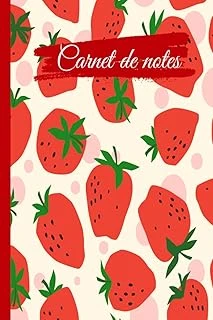 Carnet De Notes Fraise: Cahier De Fraises À Larges Lignes, Cahier De Papier Ligné Pour L'École, Les Étudiants, Pour Enfants, Garçons, Filles, ... Fraises, Amateur De Fraises (French Edition) ürün görseli 1