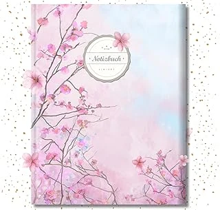 Liniertes Notizbuch (©Star, A4, 156 Seiten, Softcover) || Mit Register + Doppelrand + Lineatur 27 || Dickes Notizbuch, Fester Einband, Deutschheft, Schreibheft, Schulheft, Tagebuch, „Frühjahr“ ürün görseli 1