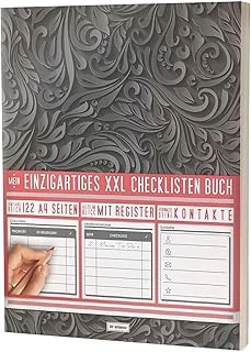Mein Checklisten Buch / 122 Seiten, Register Uvm. / Jetzt Mit Datum, Priorität Und Platz Für Notizen / Pr501 „Königlich“ / Din A4 Cover ürün görseli 1