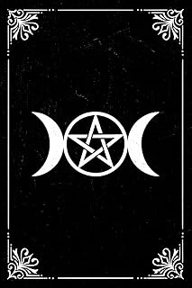 Triple Moon Notebook: Pagan Goddess Symbol Gift Journal To Connect With Your Divine Feminine. 6 X 9 Lined Notebook. 150 Pages. ürün görseli 1