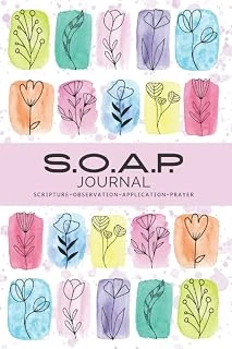 Independently Published Floral S.O.A.P. Bible Study Journal-Simple Guide To Scripture Journaling Notebook-Bible Study Workbook ürün görseli 1