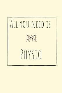 All You Need Is Love Physio / Physiotherapist / Therapist Lined Notebook / Journal / Diary (A5 Size): 90 Pages, 6 X 9 Inches , Gift ... Notebook, Customized Journal, Diary ürün görseli 1