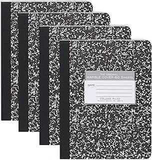 Roaring Spring Hard Cover Composition Book, 9 3/4" X 7 1/2", College Ruled, 80 Yaprak 4/Pk ürün görseli 1