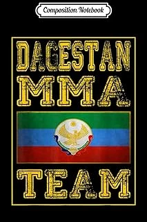 Composition Notebook: Dagestan Mma Team. Dagestan Flag Journal/Notebook Blank Lined Ruled 6X9 100 Pages ürün görseli 1