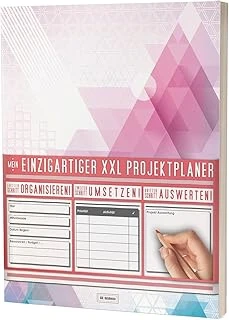 Mein Einzigartiger Xxl Projektplaner: Planen, Umsetzen, Auswerten! / 122 Seiten, Register, Kontakte Uvm. / Pr201 "Dreiecke“ / Din A4 Cover ürün görseli 1