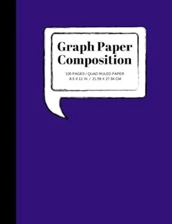 Graph Paper Composition: Grid Paper Notebook, Quad Ruled, 100 Sheets (Large, 8.5 X 11): Volume 3 (Composition Notebooks) ürün görseli 1