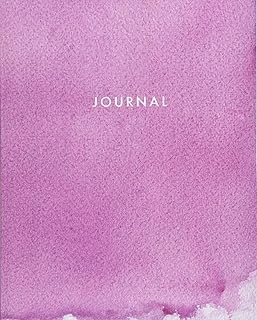 Journal: Blank Lined Notebook Pink Watercolor 8 X 10 (Tgr Journals) ürün görseli 1