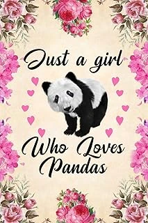 Just A Girl Who Loves Pandas: Blank Lined Journal Notebook, Funny Panda Notebook, Panda Notebook, Ruled, Writing Book, Notebook For Panda Lovers, Panda Gifts ürün görseli 1