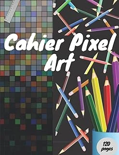 Independently Published Cahier Pixel Art: Livre De Coloriage Pixel Art, Cahier De Dessin Pixel Coloriage Grand Format 120 Pages Quadrillées, Carnet De Dessin A4 Vierge À ... Cadeau Pour Les Créat ürün görseli 1