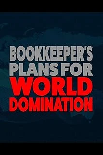 Bookkeeper'S Plans For Domination: 6X9 Medium Ruled 120 Pages Notebook Journal ürün görseli 1