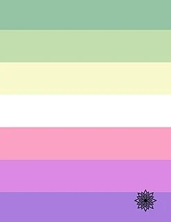 Genderdoe Lgbtqia+ Pride Flag Large Notebook ürün görseli 1