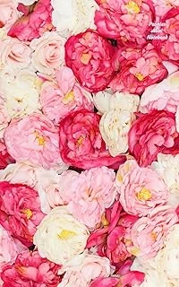 Peonies Mini Notebook: Wide Ruled, Mini Notebook, Blank Notebook, 5 X 8 Inches, Glossy Cover. Can Used For Gratitude Journals, Goal Lists, Passwords, And Diaries. Smallest Size Available. ürün görseli 1