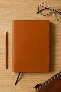 Fark Tanıtım Çizgisiz Not Defteri, Taba Termo Deri Kapaklı Defter, 128 Yaprak A5 Defter, Ofis Kırtasiye (14Cm X 21 Cm) (Taba Kapak) ürün görseli 1