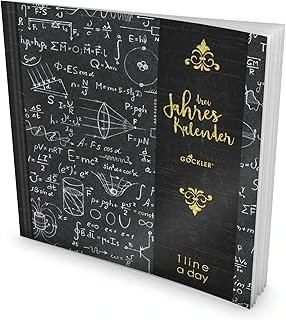 Gockler® 3 Jahres Kalender: 190+ Seiten Journal Für 3 Jahre || Glänzendes Softcover || Ideal Als Tagebuch, Terminplaner, Notizkalender Oder Tagesplaner || Designart.: Schultafel ürün görseli 1