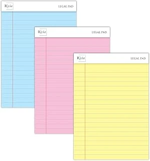 Riyaz A5 Boyut, 3 Farklı Renkli Legal Pad, Notluk, Notepad, Defter, Herbiri 50 Yaprak, Geniş Satır Aralığı, Okul, Iş Ofis Için, Türk Malı ürün görseli 1