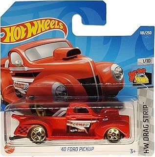 - ´40 Ford Pickup - Hw Drag Strip 1/10 - Hcx61 - Short Card - Edelbrock - Kırmızı - 2022 ürün görseli 1