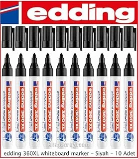 Edding 360Xl Whiteboard Marker, Siyah, 10'Lu Paket ürün görseli 1