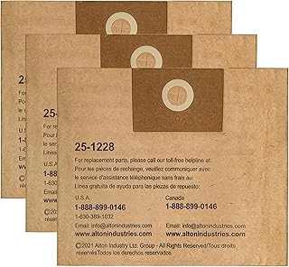 25-1228 Fits 2.5-3.5 Gallon Disposable Filter Bag Wet Or Dry Vacuum Cleaner, 3 Filter Bags Per Package ürün görseli 1