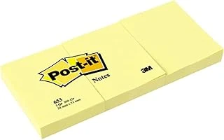 Post-It 653 Not, Sarı, 100 Yaprak, 38X51Mm - 1 Blok ürün görseli 1
