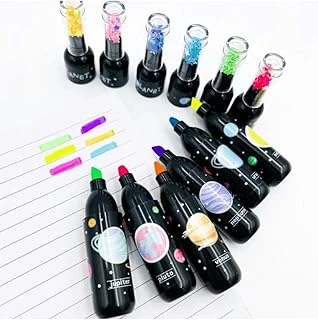 Miniso Fosforlu Kalem Galaksi Desenli 6'Lı Set Çok Renkli, 511210045 ürün görseli 1