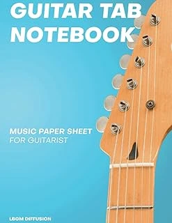 Independently Published Guitar Tab Notebook: Blank Guitar Tablature Writing Paper ürün görseli 1