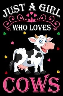 Independently Published Just A Girl Who Loves Cows: Cows Notebook: (100 Pages 6X9) Cute Cows Journal, Cows Notebook For Girls, Cows Notebook For Kids, Cows Lovers Birthday Gifts ürün görseli 1