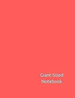 Giant-Sized Notebook: Giant-Sized Notebook/Journal With 500 Lined & Numbered Pages: Peach Composition Notebook (8.5 X 11/250 Sheets) ürün görseli 1